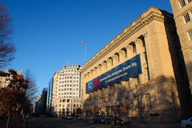 A picture of the U.S. Chamber of Commerce building.